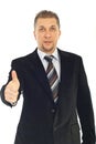 Business man gives thumbs Royalty Free Stock Photo