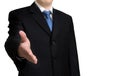 Business man giving handshake Royalty Free Stock Photo