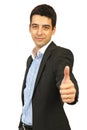Business man giving thumb up Royalty Free Stock Photo