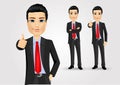 Business man giving thumbs up Royalty Free Stock Photo