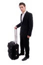 Business man going on vacactions Royalty Free Stock Photo