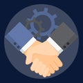 Business man handshake Royalty Free Stock Photo