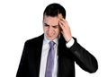 Business man headache problem Royalty Free Stock Photo