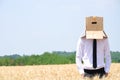 Business Man hiding face Royalty Free Stock Photo