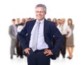 Business man and his team Royalty Free Stock Photo