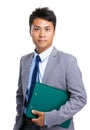 Business man hold clipboard Royalty Free Stock Photo