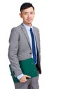 Business man holding clipboard Royalty Free Stock Photo