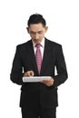Business Man Holding Computer Tablet Royalty Free Stock Photo