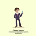 Business Man Holding Mobile Phone Call, Using Cellphone Royalty Free Stock Photo