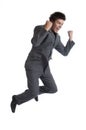 Business Man jumps (the series) Royalty Free Stock Photo