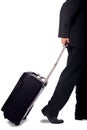 Business man with luggage Royalty Free Stock Photo