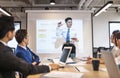 Business man making  presentation in conference room Royalty Free Stock Photo