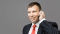 Business man mobile phone Royalty Free Stock Photo