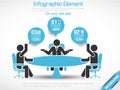 Business man modern infographic blak for web