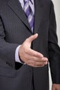 Business Man Offers Handshake Royalty Free Stock Photo