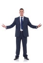 Business man with open arms Royalty Free Stock Photo