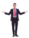 Business man with open arms Royalty Free Stock Photo