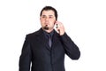 Business man on phone distracted Royalty Free Stock Photo