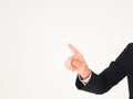 Business man point for touch something Royalty Free Stock Photo