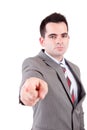 Business man, pointing forward Royalty Free Stock Photo