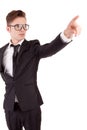 Business man, pointing forward Royalty Free Stock Photo