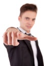 Business man, pointing forward Royalty Free Stock Photo