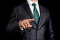 Business man is pointing his finger at you Royalty Free Stock Photo