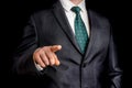 Business man is pointing his finger at you Royalty Free Stock Photo
