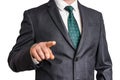 Business man is pointing his finger at you Royalty Free Stock Photo