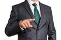 Business man is pointing his finger at you Royalty Free Stock Photo