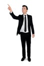 Business man pointing something Royalty Free Stock Photo