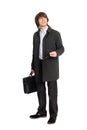 Business man in a raincoat Royalty Free Stock Photo