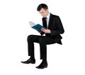Business man read book Royalty Free Stock Photo