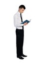 Business man reading book Royalty Free Stock Photo