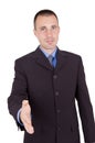 Business man Ready to Shake Hands Royalty Free Stock Photo
