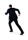 Business man running away Royalty Free Stock Photo