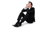 Business man sad lay down Royalty Free Stock Photo