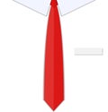 Business man shirt with red tie Royalty Free Stock Photo