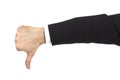Business man showing a thumb down Royalty Free Stock Photo