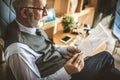 Business man signing documents. Royalty Free Stock Photo