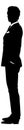 Business Man In Suit Silhouette Person