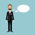 Business man speaking. Royalty Free Stock Photo