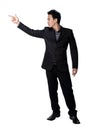 Business man Stance pointing isolated Royalty Free Stock Photo