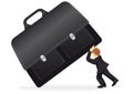 Business man with a suitcase Royalty Free Stock Photo