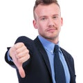 Business man thumb down Royalty Free Stock Photo