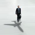 Business man travel international airport concept Royalty Free Stock Photo