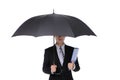 Business Man with an umbrella Royalty Free Stock Photo
