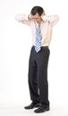 Business man under stress Royalty Free Stock Photo