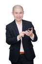 Business man using smart phone Royalty Free Stock Photo