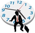 Business man wait appointment time clock Royalty Free Stock Photo